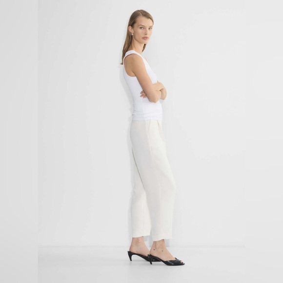 Aritzia Wilfred Clover Carrot Pant - Size 6 - White Birch - Picture 2 of 12